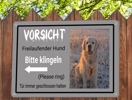 TierschildHunde Bitte klinglen Bild