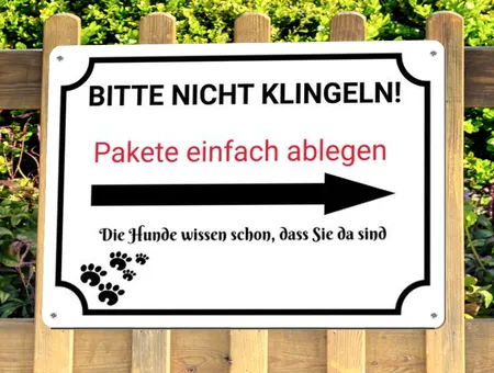 TierschildHunde BITTE NICHT KLINGELN Bild