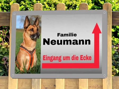 TierschildHunde Eingang um die Ecke Bild