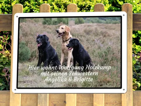 TierschildHunde Hier wohnt ... Bild