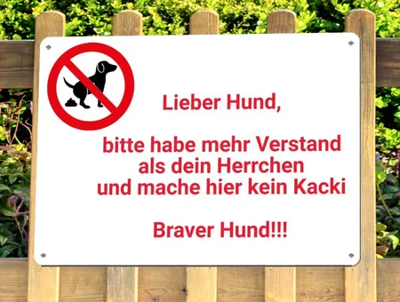 TierschildHunde Kein Kacki Bild