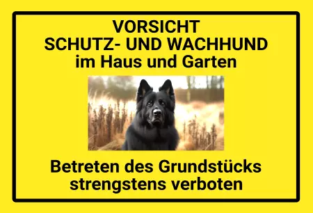 TierschildHunde SCHUTZ- UND WACHHUND Bild