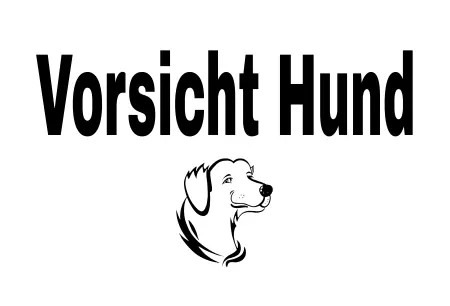TierschildHunde Vorsicht Hund Bild