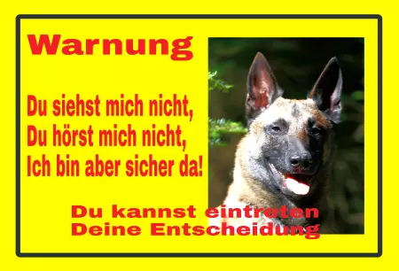 TierschildHunde Warnung Schilder selbst gestalten TierschildHunde Warnung Bild